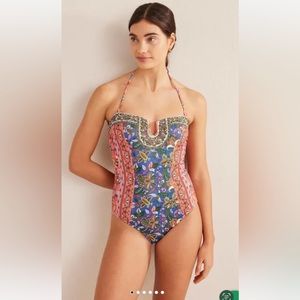 Boden: U bar, Nero Paisley, size US 12